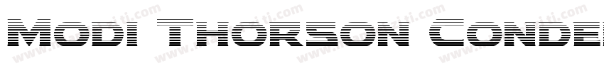 Modi Thorson Condens字体转换